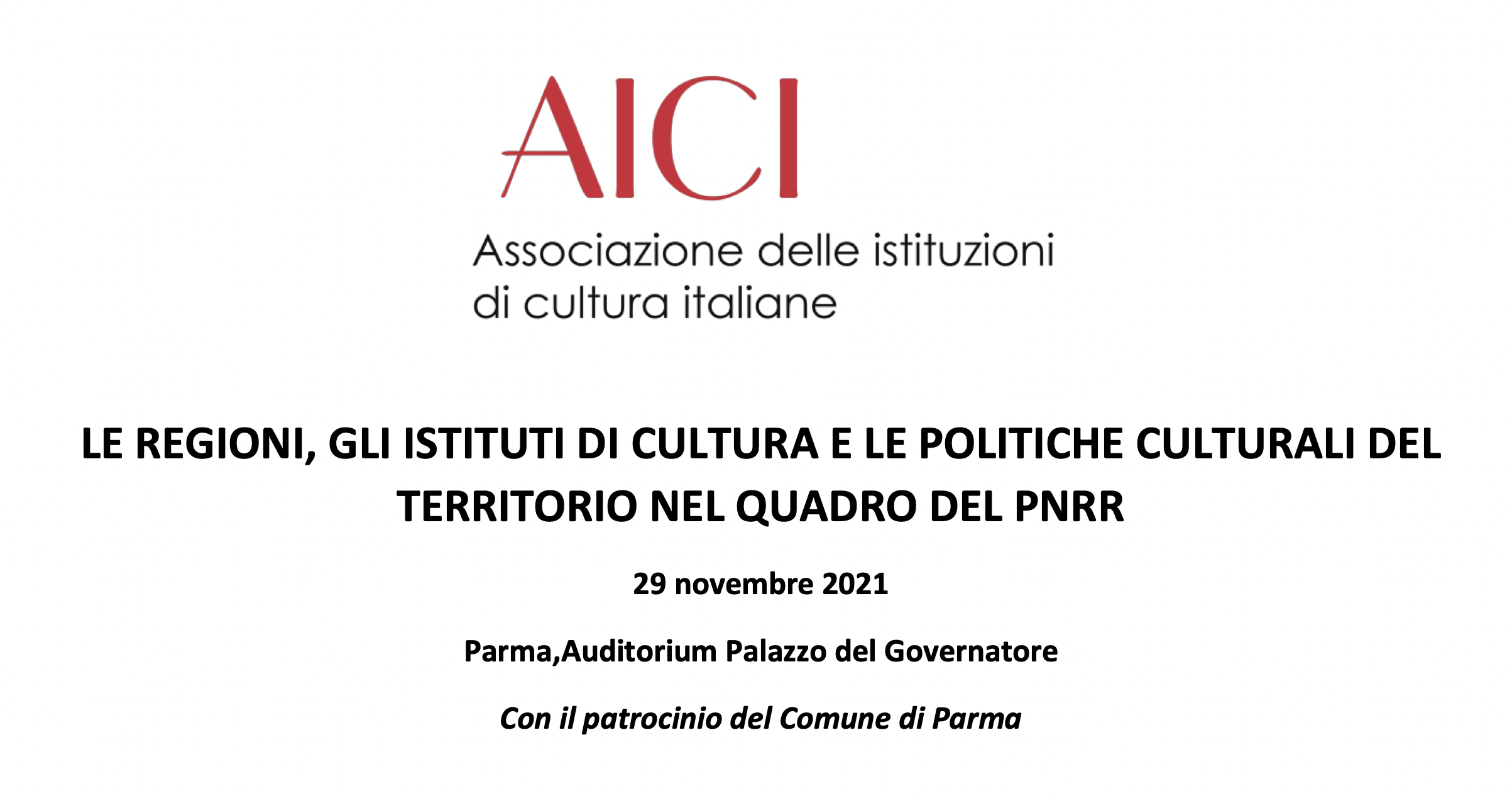 Le regioni, gli istituti di cultura e le politiche culturali del territorio nel quadro del PNRR